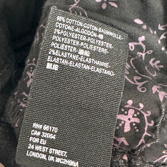 Free People We The Free Crvy Curvy Size 28 Super Flare Black Jeans Boho - Picture 8 of 8